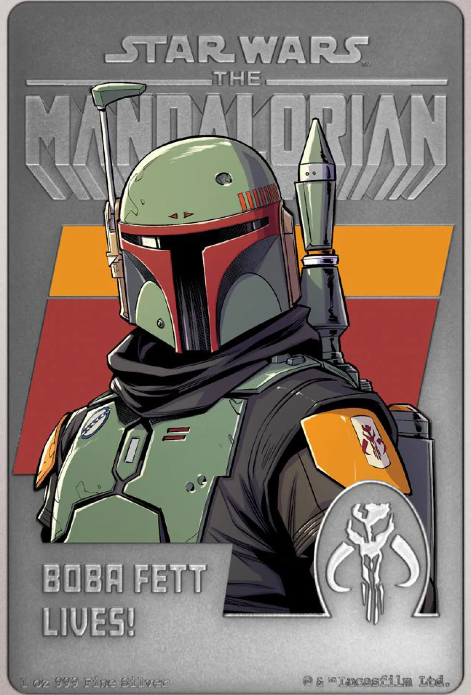 1 Unze Silber Mandalorian Posters – Boba Fett 2022 (Auflage: 2.000 | Antik Finish)-New Zealand Mint Cheap