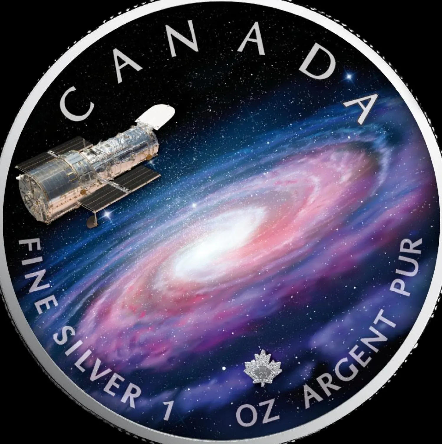 1 Unze Silber Maple Leaf Milchstraße 2023 Das Universum (Auflage: 2.500)-Royal Canadian Mint Flash Sale