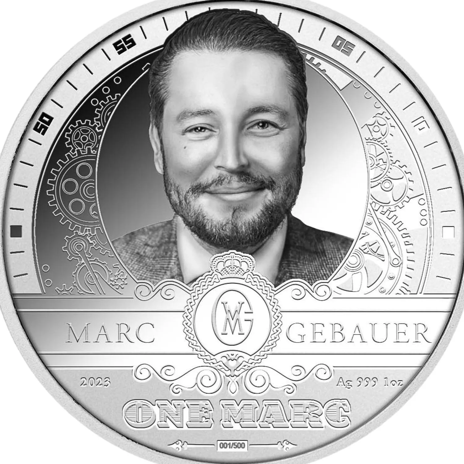 1 Unze Silber Marc Gebauer 2023 PP-Marc Gebauer x Kettner Metalle Discount