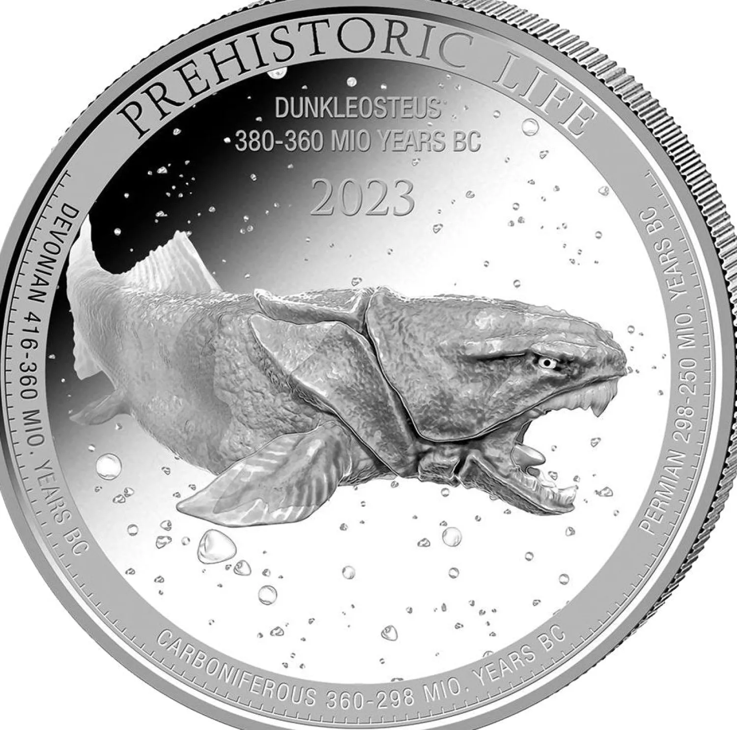 1 Unze Silber Prehistoric Life Dunkleosteus 2023 (Auflage: 10.000)-LEV New