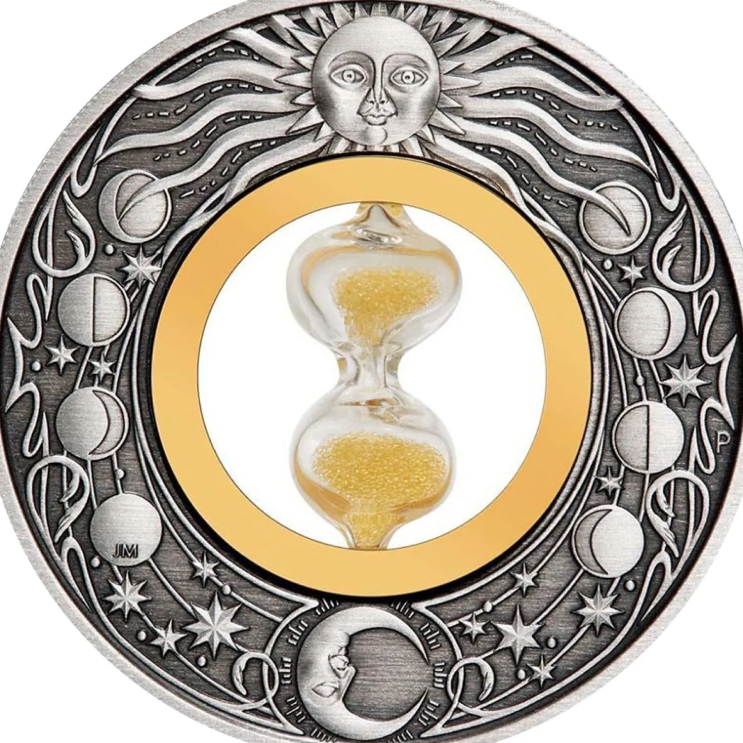 2 Unze Silber Sanduhr 2021 AF (Auflage: 2.500 | Antik Finish)-Perth Mint Discount